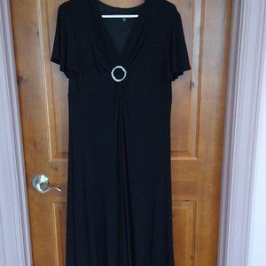 Jones Wear Black Swing Dress